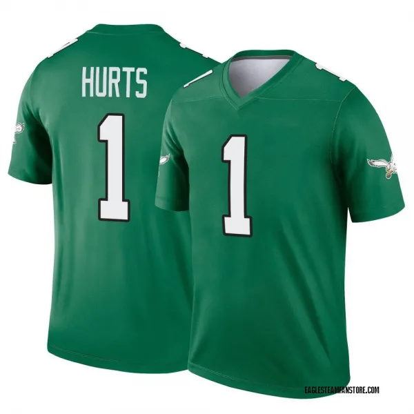 JALEN HURTS PHILADELPHIA EAGLES MEN'S NIKE ALTERNATE KELLY GREEN JERSEY!